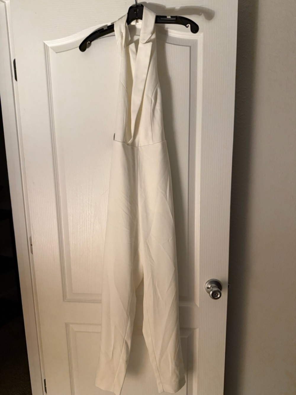 Nasty Gal White Halter Jumpsuit.